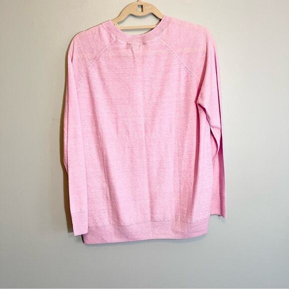 NWT J Crew Lilac Wool Linen Blend Sweater Size M - Picture 7 of 12